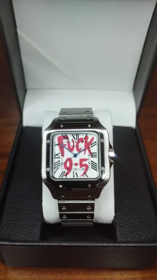 Reloj Seiko Mod Santos Dumont Blanco, Azul Marino