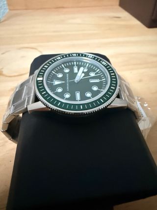 Reloj Armani Exchange Verde y Plateado
