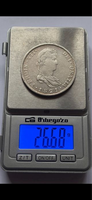 8 Reales 1821 (MBC) Guadalajara Fernando VII