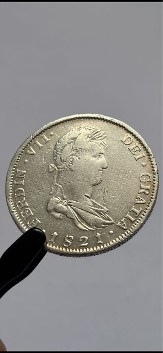 8 Reales 1821 (MBC) Guadalajara Fernando VII