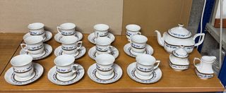 Servizio caffè/tè porcellana 12 tazzine