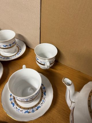 Servizio caffè/tè porcellana 12 tazzine