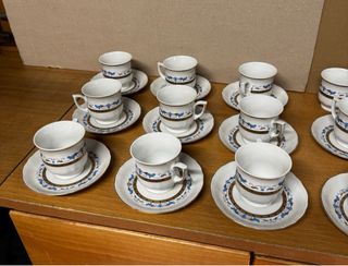 Servizio caffè/tè porcellana 12 tazzine
