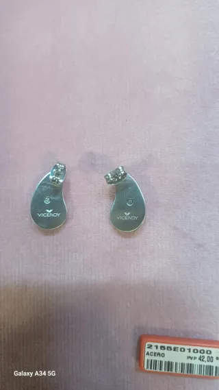 Pendientes Viceroy Acero Dorado y Plateado