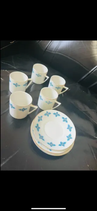 Set Tazzine e Piattini Porcellana