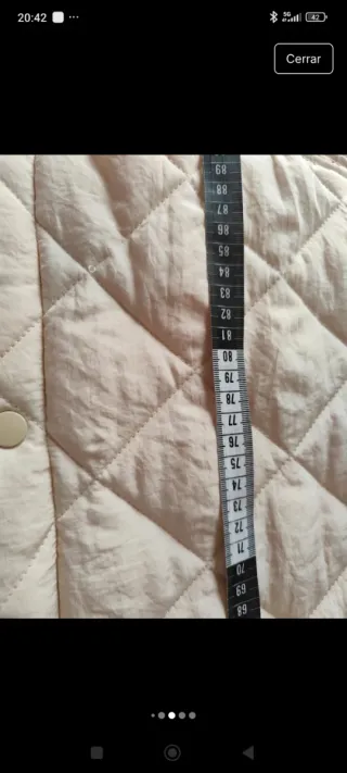 Chaleco guata largo beige