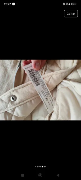 Chaleco guata largo beige