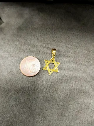 Colgante Estrella de David 18k Oro
