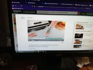 Envasadora al vacío negra