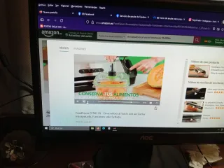 Envasadora al vacío negra