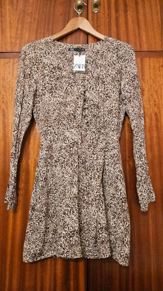 Vestido Zara estampado nuevo