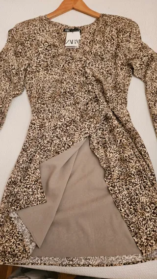 Vestido Zara estampado nuevo