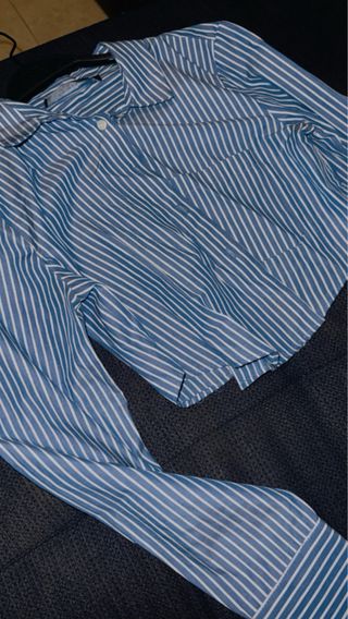 Blusa satinada blanca talla M