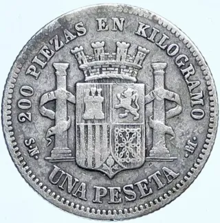 Moneda España 1870