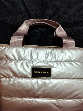 Bolso Bimba y Lola acolchado metalizado