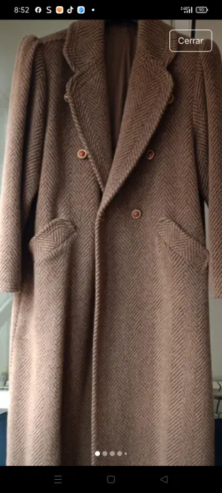 Abrigo largo de lana