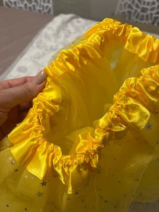 Falda Tutú Amarilla Carnaval Estrellas