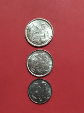 Lote 3 Monedas República Árabe Saharaui 1992 S/C