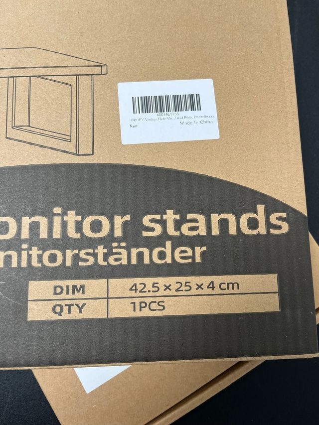 Soporte Monitor Madera OROPY Marrón