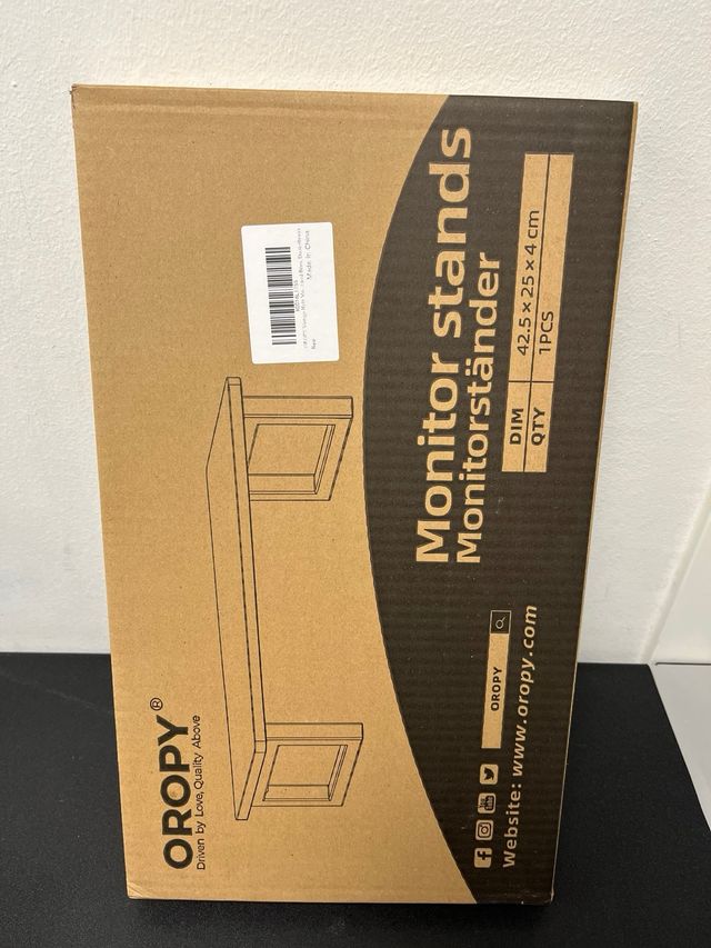 Soporte Monitor Madera OROPY Marrón