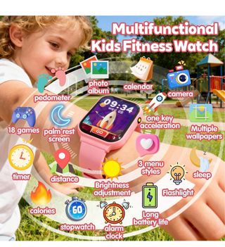 Smart Watch Infantil Niños Azul Rosa
