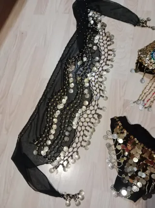 Conjunto Danza Vientre Negro y Dorado