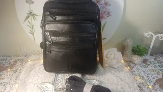 Bolso Piel Bandolera Hombre Cremallera