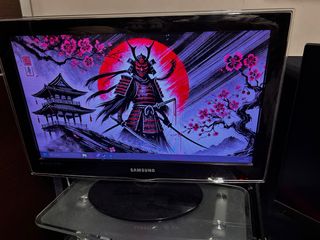 Monitor Samsung Negro y Rosa