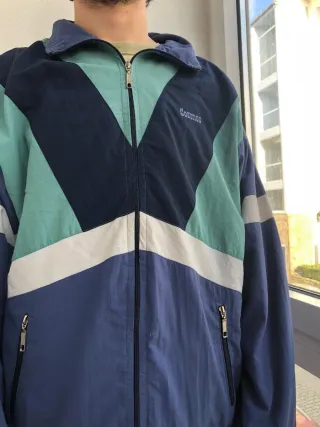 Chaqueta Vintage Cosmos Azul/Verde