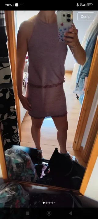 Conjunto top y falda