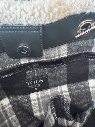 Bolso Tous Beige y Negro Original