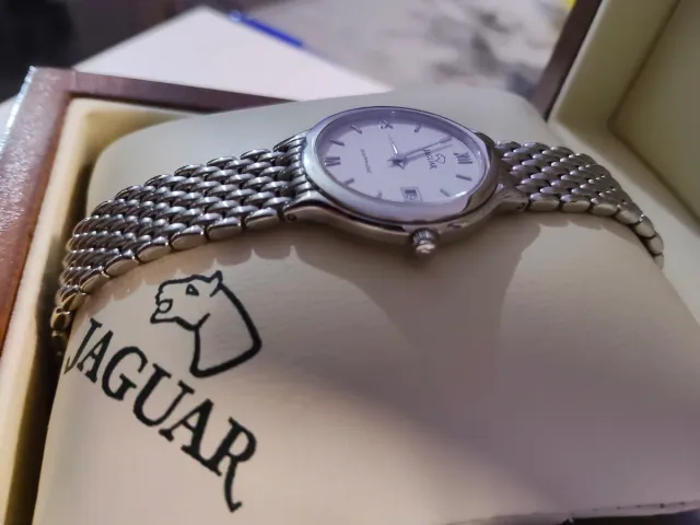 Reloj Jaguar Mujer Plata y Blanco