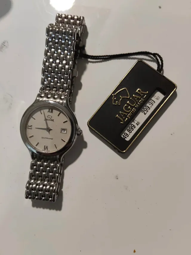 Reloj Jaguar Mujer Plata y Blanco