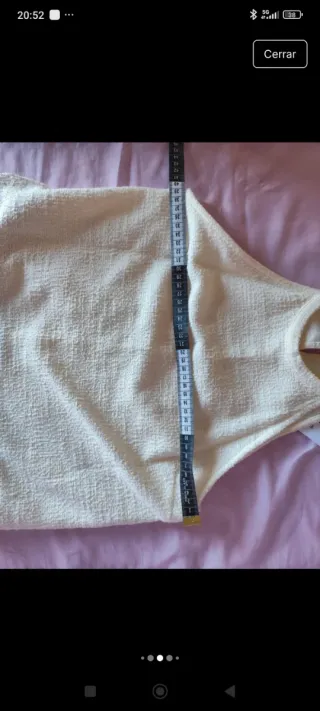 Conjunto top y falda beige