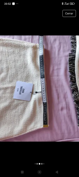 Conjunto top y falda beige