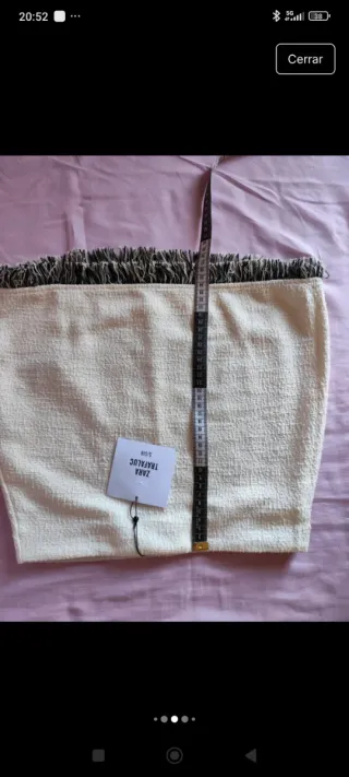 Conjunto top y falda beige