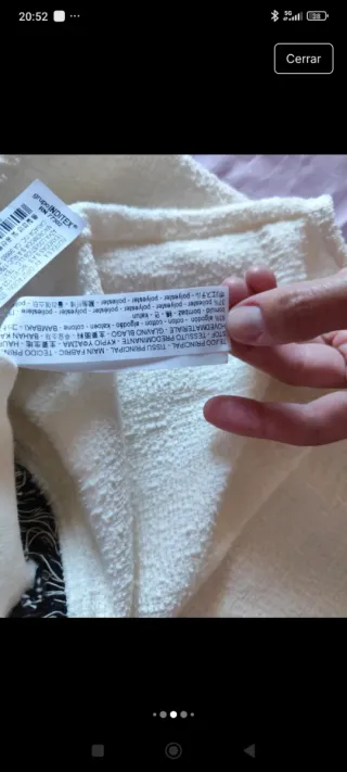 Conjunto top y falda beige