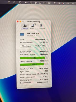 MacBook Pro 15” 2018 A1990