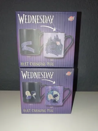 Set di tazze magiche di Wednesday Addams e Enid Sinclair