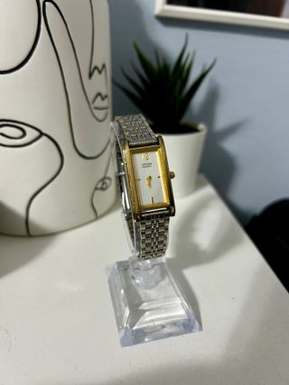 Orologio Citizen Tank donna oro/argento Vintage