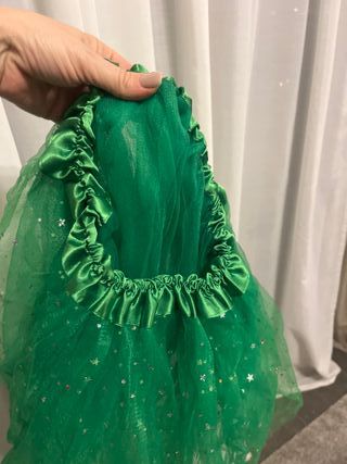 Falda tutú verde con estrellas