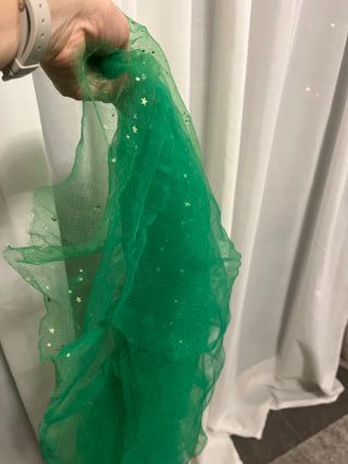 Falda tutú verde con estrellas