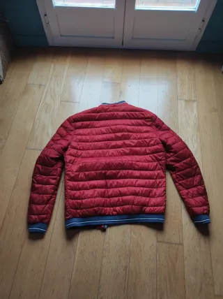 Chaqueta bomber roja hombre