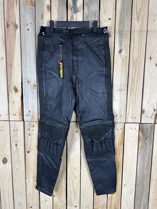 PANTALON T-M DE CUERO PARA MOTO GARIBALDI 1
