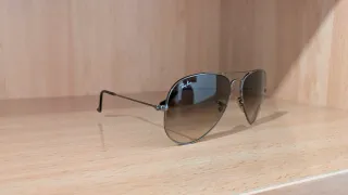 Gafas de sol Ray-Ban Aviator Marrón/Plata