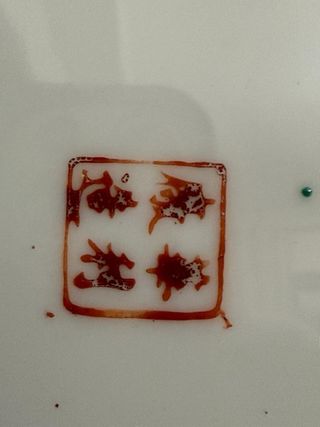 Antico Piatto Porcellana Cinese Galli