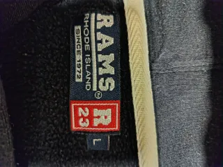 Sudadera Rams 23 Gris y Dorada