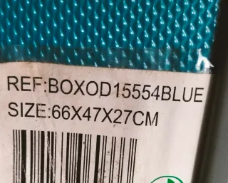 Trolley Blu 66x47x27 cm