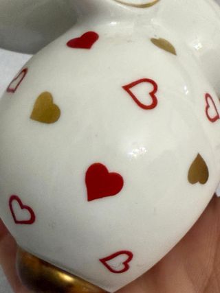 Statuina porcellana Richard Ginori con cuori
