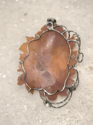 Ciondolo cammeo argento 925 con angelo